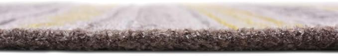Alfa Rich 3x5 Yellow Gray White Washable Area Rugs for Living Room Bedroom Kitchen Cotton Runner Rug