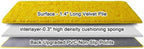 Fluffy Area Rugs for Living Room, Soft Shaggy Carpets for Living Room, Upgrade Anti-Slip Fuzzy Rugs for Kids' Room, Perfect Decor for Modern Home Yellow 2x6 Feet