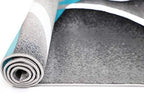 GLORY RUGS Modern Area Rug 5x7 Turquoise Swirls Carpet Bedroom Living Room Contemporary Dining Accent