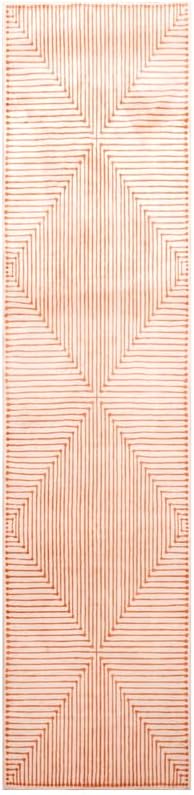 GLN Rugs Contemporary Collection - Machine Washable Area Rug, Contemporary Washable, Non Slip, Low Pile Chenille Rug, Living Room, Bedroom, Kitchen Rug (2'6" x 10' Orange Beige)