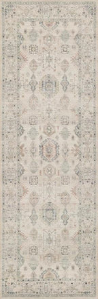 Loloi Hathaway Collection HTH-04 Beige/Multi 2'-3" x 3'-9", .25" Thick Accent Rug, Soft, Durable, Printed, Modern, Low Pile, Non-Shedding, Easy Clean, Living Room Rug