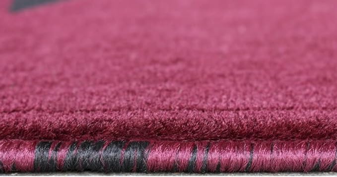 YHSF South West Native American Area Rug C318 - Easy Clean, Thick, Soft, Durable Native Tribal American Indian Inspired Rug for Bedroom/Living Room and More - Burgundy, 3 ft 10 in x 5 ft 2 in