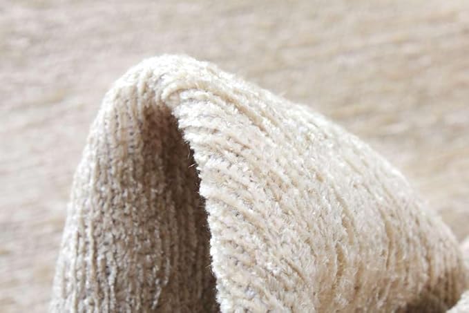 Alfa Rich 3x5 Sand Beige Washable Area Rugs for Living Room Bedroom Kitchen Cotton Runner Decor Rug