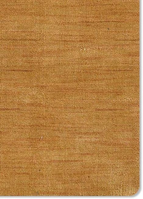 Hand Knotted Loom Wool ECO-Friendly Area Rugs - 2'6''x10', Runner, Gold Color, Solid Plain Design, High Pile Handmade Anti Skid Area Rugs for Living Room, Bed Room (L00111)