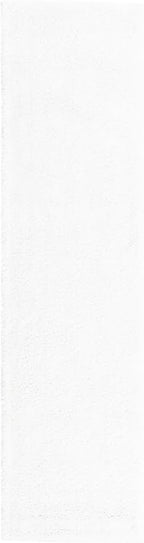 Unique Loom Solo Collection Area Rug - Calabasas (2' 2" x 8' Runner, Snow White)