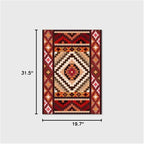 Vintage Boho Area Rugs Multicolor Ethnic Style Geometric Splicing Carpets Bedroom Living Room Kitchen Floor Mats Indoor Outdoor Non-Shedding Runner Rug Home Décor Carpet 1.6' X 2.6'