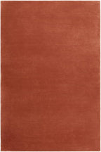 Hand-Tufted Wool Square Area Rug – Soft Premium Wool Carpet for Living Room, Bedroom & Home Décor – 13X13 ft| Brick Red – Durable, Non-Slip Backing, Handcrafted Rug
