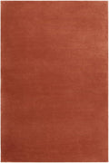 Hand-Tufted Wool Runner Area Rug – Soft Premium Wool Carpet for Living Room, Bedroom & Home Décor – 3X13 ft| Brick Red – Durable, Non-Slip Backing, Handcrafted Rug