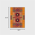 Vintage Boho Area Rugs Multicolor Ethnic Style Geometric Splicing Carpets Bedroom Living Room Kitchen Floor Mats Indoor Outdoor Non-Shedding Runner Rug Home Décor Carpet 1.6' X 2.6'