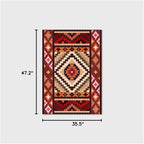 Vintage Boho Area Rugs Multicolor Ethnic Style Geometric Splicing Carpets Bedroom Living Room Kitchen Floor Mats Indoor Outdoor Non-Shedding Runner Rug Home Décor Carpet 3' X 4'