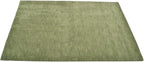Hand Knotted Loom Wool ECO-Friendly Area Rugs - 8'x8', Square, Green Color, Solid Plain Design, High Pile Thick Handmade Anti Skid Area Rugs for Living Room, Bed Room (L00111)