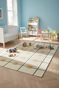Greer Hand-Tufted Wool Rug - Elegant Taupe and Olive Geometric Pattern for Sophisticated Home Decor (4x6 Ft)