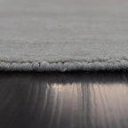 Hand Knotted Loom Wool ECO-Friendly Area Rugs - 10'x10', Octagon, Beige Color, Solid Plain Design, High Pile Handmade Anti Skid Area Rugs for Living Room, Bed Room (L00111)