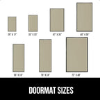 GORILLA GRIP Waterproof Traffic Guard Door Mat, 2 Pack Heavy Duty Entryway Mats, Strong Rubber Back Commercial Utility Rugs for Office Hallway, Garage Floor and Home, Low Profile Carpet, 35x23, Beige