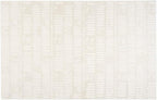 Revival Rugs Shell 6'7"x9' Washable Area Rug for Living Room Bedroom - 100% Recycled Oeko-TEX Certified, Medium Pile, Beige, Cream