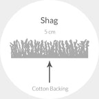 SAFAVIEH Dallas Shag Collection Accent Rug - 3' x 5', Ivory & Grey, Trellis Design, Non-Shedding & Easy Care, 1.5-inch Thick Ideal for High Traffic Areas in Entryway, Living Room, Bedroom (SGD257F)