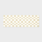 EVERGRACE Checkered Plaid Area Rug 2x6, Soft Faux Wool Rugs Washable Anti Slip Rugs Long Runner Rug Carpet for Entryway Bedroom Living Room Hallway Kitchen Dining Room and Laundry Room, Beige