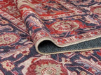 Keen Home Design 2x10 Rug - Machine Washable Runner Rug with Non-Slip Backing, Ideal for Hallway, Entryway, Kitchen, Laundry Room - Vintage, Easy Clean, Durable, Low Pile - (2'6" x 10')