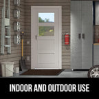 GORILLA GRIP 100% Waterproof All-Season WeatherMax Doormat, 47x35, US Designed Natural Rubber, Stain and Fade Resistant, Low Profile Indoor Outdoor Door Mats, Easy Clean Patio Mat, Dark Brown Pebble