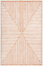 GLN Rugs Contemporary Collection - Machine Washable Area Rug, Contemporary Washable, Non Slip, Low Pile Chenille Rug, Living Room, Bedroom, Kitchen Rug (9' x 12' Orange Beige)