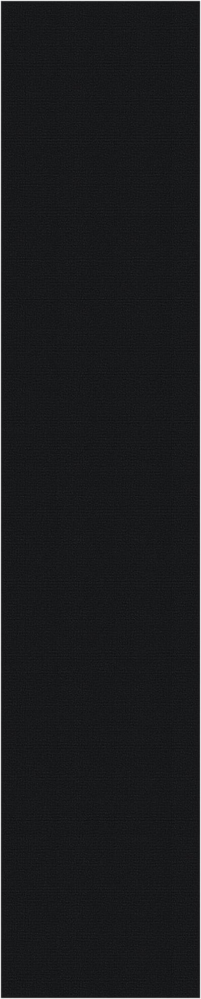 EARTHALL Washable Runner Rug 2x12 Ft Non Slip Runners for Hallways Long Cotton Rubber Backed Kitchen Runner Braided Indoor Floor Carpet Runners for Entryway, Hall, Kitchen, Black