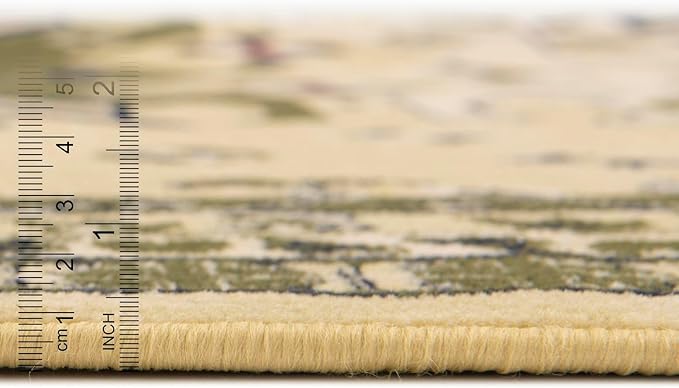 Unique Loom Taftan Collection Border Geometric Tribal Inspired Design Area Rug (9' 10 x 13' 0 Rectangular, Gold/ Gray)