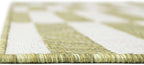 Unique Loom Outdoor Striped Collection Area Rug - Striped (10' x 13' 1" Rectangle Green/Ivory)
