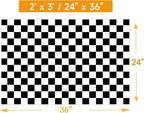 Checkered Rug 2x3 Black and White Rug Modern Entryway Indoor Small Carpet Washable Checkered Bathroom Mat Low-Pile Non-Slip Floor Carpet for Bedroom Kitchen Entryway (Black and White, 2x3ft)