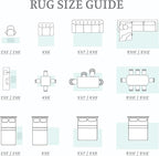 9x12 Area Rug Living Room: Washable Boho Geometric Moroccan Rug Neutral Modern Farmhouse Indoor Soft Non Slip Ultra Thin Large Printed Pattern Carpet for Bedroom Home Office (Grey, 9'x12')