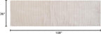 Revival Rugs Stripe 2'7"x9' Machine Washable Runner Rug for Hallway Entryway - 100% Recycled Oeko-TEX Certified, Medium Pile, Taupe