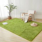 Andency 8x10 Area Rugs for Living Room, Olive Green Non-Slip Fluffy Soft Large Shag Bedroom Carpet, Big Indoor Thick Nursery Rug for Kids Dorm Home Decor Aesthetic