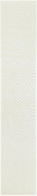 Nourison Home Versatile Ivory White 2'2" x 7'6" Area Rug - Easy Clean, Non Shedding, Bed Room, Living Room, Dining Room, Kitchen (8' Runner)
