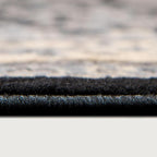 Rugs.com Yasmin Collection Rug – 8 Ft Square Black Medium Rug Perfect for Living Rooms, Kitchens, Entryways