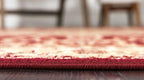 Unique Loom Versailles Collection Traditional Classic Medallion Floral Motif Area Rug (6' 0 x 6' 0 Round, Burgundy/ Ivory)