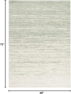 SAFAVIEH Area Rug 4x6 - Adirondack Collection - Sage & Ivory, Modern Ombre Design, Non Shedding & Easy to Clean, Ideal for Living Room, Bedroom, Office, Dining Space (ADR113X)