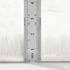 Large Shag Area Rugs 8 x 10, Plush Fuzzy Rugs for Living Room, Ultra Soft Fluffy Furry Rug for Bedroom, Indoor Carpet Nursery Rugs for Kids Room Home Decor, White