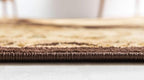 Unique Loom Versailles Collection Area Rug - Henry (6' 1" Square Brown/Cream)