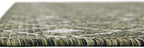 Unique Loom Outdoor Trellis Collection Area Rug - Tribal Trellis (2' 7" x 10' Runner Green/Natural)