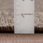 LUXE WEAVERS Modern Farmhouse Brown 8x10 Washable Area Rug, Anti-Slip Diamond Pattern Carpet