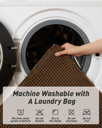 Upgraded Waffle Runner Rug Super Absorbent Non Slip Bath Mats for Bathroom Machine Washable Bathroom Runner Rug with Tassels, Ideal for Hallway Bedroom Laundry Room, 2' x 5' (24" x 60"), Terracotta