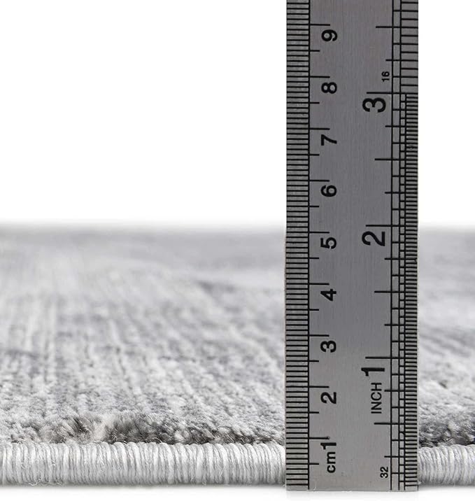 Unique Loom Finsbury Collection Area Rug - Kate (2' x 8' Runner, Gray/ Ivory)