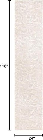 Unique Loom Finsbury Collection Area Rug - Meghan (2' x 9' 10" Runner, Ivory Beige)