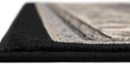 Unique Loom Sialk Hill Collection Area Rug - Washington (8' x 10' Rectangle Black/Gray)