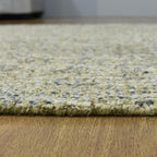 Hand Tufted Wool ECO-Friendly Area Rugs - 5'x8', Rectangle Shape, Light Green, Solid Plain Design, High Pile Handmade Anti Skid Area Rugs for Living Room, Bed Room (KWC111)