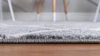 Rugs.com Lattice Frieze Collection Rug – 5' x 8' Oval Light Gray Medium Rug Perfect for Living Rooms, Large Dining Rooms, Open Floorplans