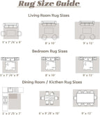 Area Rug 5x7 Washable Rug, Vintage Boho Medallion Rugs Non-Slip Soft Low Pile Large Distressed Rug Indoor Retro Carpet for Living Room Bedroom Dining Room Home Office (Taupe, 5'x7')