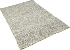 Hand Tufted Wool ECO-Friendly Area Rugs - 4'x6', Rectangle Shape, Dark Brown & Beige, Solid Plain Design, High Pile Handmade Area Rugs for Living Room, Bed Room (KWC111)