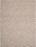 Pemberly Row Contemporary 10' x 14' Beige Fabric Modern Area Rug