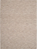 Pemberly Row Contemporary 10' x 14' Beige Fabric Modern Area Rug