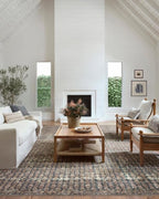 Loloi Amber Lewis Billie Collection BIL-02 Ocean/Brick 2'-6" x 12'-0", 0.19" Thick Runner Rug